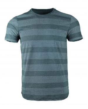 Baskılı Bisiklet Yaka Pamuk SlimFit T-Shirt Gri