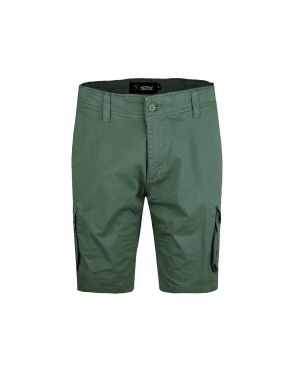 Kargo Cep Pamuk Şort YEŞIL